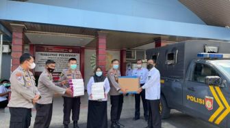 Polda Lampung Bantu 1.000 Alat Rapid Tes Antigen ke Lapas Rajabasa