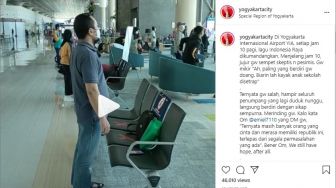 Penumpang Langsung Berdiri Dengar Indonesia Raya di Bandara YIA, Warganet Merinding
