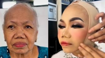 Viral MUA Sulap Nenek Bak Jadi Gadis, Kulit Keriput Hilang Cuma Pakai Ciput