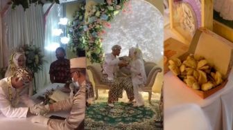 Unik! Basreng Jadi Mahar Nikah, Pengantin Langsung Santap di Pelaminan