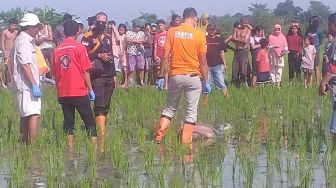 Ngeri! Mayat Pria Tanpa Identitas Ditemukan di Sawah Deli Serdang, Mata Keluarkan Darah