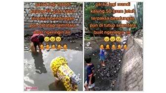 Kalung Emas 50 Gram Hilang Saat Mandi di Kanal, Warga Sampai Tutup Bendungan