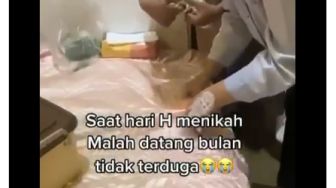 Pengantin Wanita Datang Bulan di Hari Pernikahan, Pemuda Ini Acungkan Jari Tengah