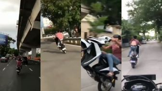 Viral Video Bang Jago Jumping Tanpa Helm di Jalanan, Bikin Geram: Beban Kota!