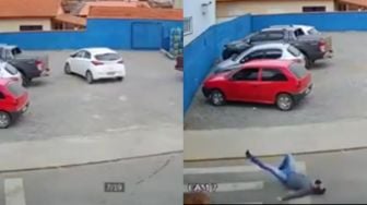 Viral Lelaki Baru Turun dari Mobil Jadi Korban Tabrak Lari, Wujud Pelakunya Mengagetkan