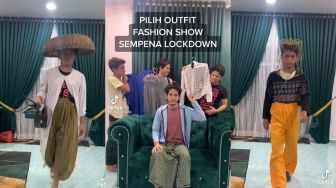 Bosan Gegara Lockdown, Sekelompok Lelaki Bikin Fashion Show Super Kreatif