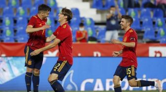 Turunkan Tim Muda, Spanyol Bantai Lithuania Empat Gol Tanpa Balas