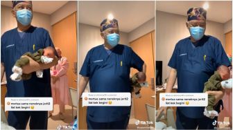 Viral Dokter Gendong Bayi Bak Ditenteng, Lihatnya Auto Tegang