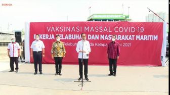 Dari Kampung Rambutan, Jokowi Tinjau Vaksinasi Massal di Pelabuhan Tanjung Priok