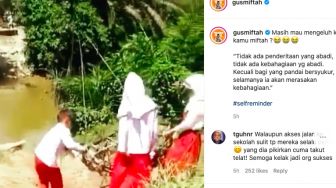 Gus Miftah pun Unggah Pelajar SD Bergelantung Menyebrangi Sungai: Masih Mau Mengeluh?