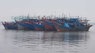 7 Kapal Illegal Fishing Ditangkap di Perairan Riau, Belasan Ton Ikan Disita