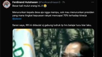 Rizal Ramli Ingin Jokowi Mundur, Reaksi Ferdinand: Mending Gabung Grup Ludruk