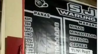 Viral Warung Jual Menu 'Manut' dan 'Sembarang', Harganya Bikin Melongo