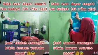 Viral Video Ibu 'Make Over' Dapur Cuma Modal R p35 Ribu, Begini Jadinya