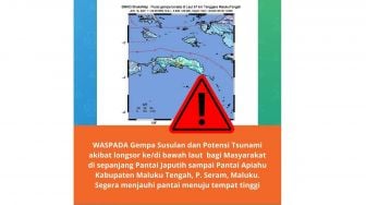 Gelombang Air Setengah Meter Terjang Pulau Seram Maluku, Pasca Gempa 6,1 SR
