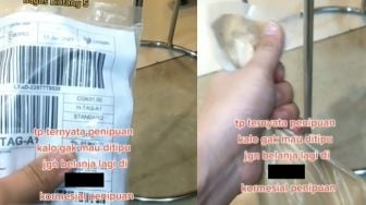 Beli Pompa Galon Lewat Olshop, Emak-emak Jengkel Pas Bongkar Paket Isinya Sisir Plastik