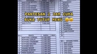 Pesan Makanan, Auto Takut Pas Lihat Daftar Menu, Harga Nasi Putih Rp 5 Juta