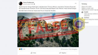 Cek Fakta: Benarkah Wajah Presiden Jokowi Ada di Gunung Rushmore, Amerika?