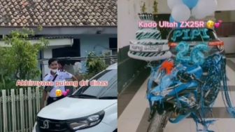 Viral Istri Idaman Kasih Kejutan Suami Motor Garang ZX-25R, Penyandang Status Lajang Auto Iri