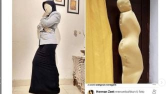 Viral Suami Pamer Foto Istri Dibungkus Bak Mumi, Warganet: Istrinya Sefrekuensi