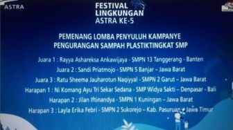 2 Pelajar SMPN 13 Kota Tangerang Sudah Berkontribusi untuk Lingkungan
