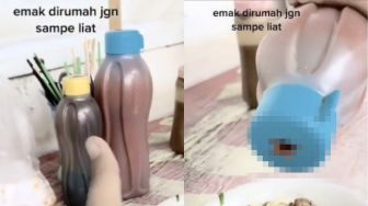 Dijadikan Wadah Saus di Warung, Wujud Botol Tupperware Ini Bikin Publik Ngelus Dada