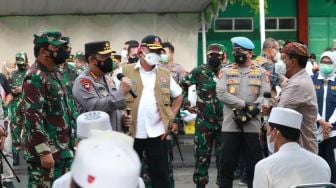 Tinjau Bangkalan Bareng Panglima TNI, Kapolri Paparkan Langkah Penanganan Covid-19