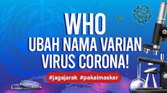 INFOGRAFIS: WHO Ubah Nama Varian Virus Corona!