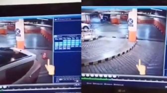 Viral Kejadian Ganjil Terekam CCTV di Parkiran Basement, Bikin Warganet Berdebat