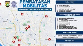 Pembatasan Mobilitas di Jakarta Akan Dimajukan Pukul 20.00 WIB? Ini Kata Polda Metro