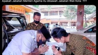 Gaya Sungkem Menag ke Gibran Disindir Netizen: Menteri Kok Kalah sama Wali Kota?