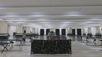Agenda Ramadhan di Masjid Raya KH Hasyim Asy'ari Jakarta, Shaf Sholat Sudah Normal