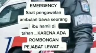 Mobil Ambulans Bawa Ibu Hamil Kritis Dicegat demi Mobil Pejabat Lewat