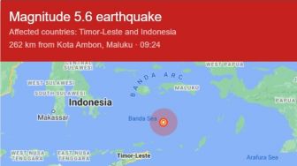 Maluku Gempa 5,4 SR, Terasa Sampai Pulau Buru