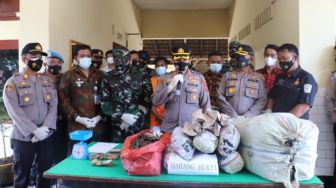 Polisi Sita 25,7 Kg Ganja di Langkat