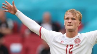 Kasper Dolberg, Bintang Laga Wales Vs Denmark di Babak 16 Besar Euro 2020