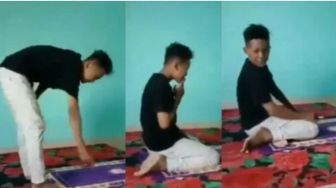 Viral ABG Lakukan Gerakan Salat Sambil Merokok, Diduga Lecehkan Salat