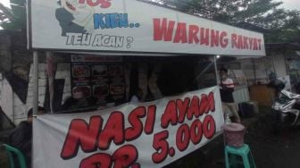 Warung Ini Jual Nasi Ayam Cuma Rp 5.000, Warga Penasaran Ayamnya...