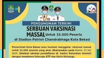 Daftar Lokasi Vaksinasi COVID-19 Gratis di Bekasi dan Karawang, Lengkap dengan Syaratnya