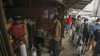 Harga Isi Ulang Oksigen di Jakarta Naik hingga Rp 5 Ribu per Tabung