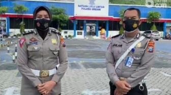 Hoaks! Aiptu Jaelani, Polisi Gresik yang Pernah Tilang Istri Sendiri Meninggal