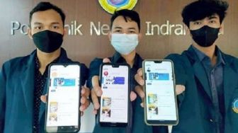 Keren! Mahasiswa Polindra Sabet Emas Kategori Hackathon Kompetisi KMIPN