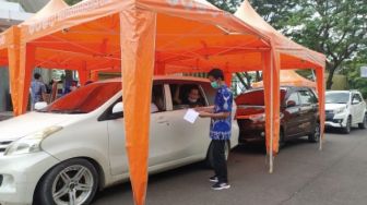 Warga Gowa dan Makassar Antusias Ikut Vaksinasi Drive Thru