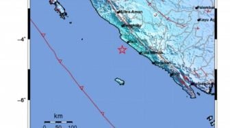 Gempa Magnitudo 5,5 Guncang Bengkulu, Tak Berpotensi Tsunami