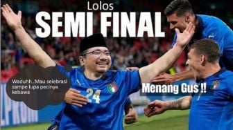 Bikin Ngakak! Cara Menag Gus Yaqut Rayakan Kemenangan Timnas Italia: Masih Pakai Peci!