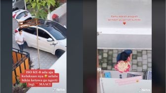 Kirim Buket Uang hingga Pakai Drone, Aksi Pria Hibur Pacar saat Isolasi Ini Viral