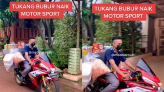 Tukang Bubur Ayam Naik Motor Sport: Pagi Jualan Malam Balapan