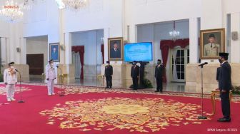 Lagi PPKM Darurat, Jokowi Lantik Gubernur dan Wagub Jambi di Istana Negara