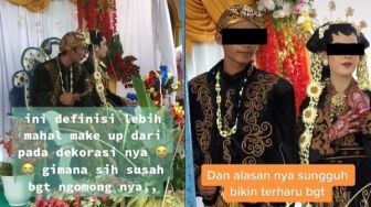 Viral Make Up Pengantin Ini Lebih Mahal dari Dekorasi, Alasan Dibaliknya Bikin Terharu