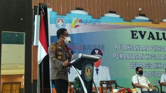 Kapolres Kubu Raya Menilai PPKM Masih Belum Maksimal Dilaksanakan